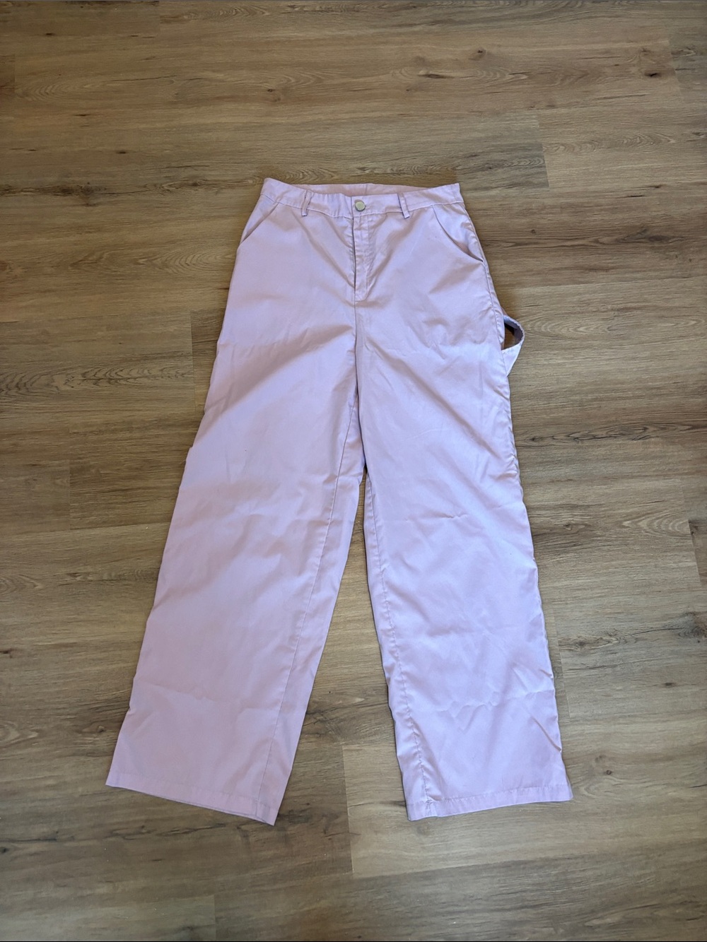 ROMWE Pastel Lavender High-Waist Trousers